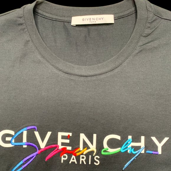 (SOLD ON WEBSITE) GIVENCHY TEE RAINBOW SIGNATURE - Picture 2 of 2